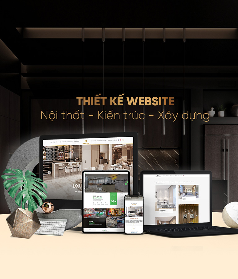 Thiết kế web nội thất, công ty kiến trúc chuyên nghiệp - TK website nội thất  Thuỷ Thủ