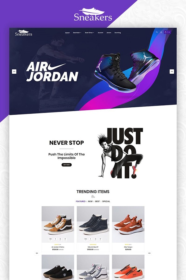 Website bán giày
